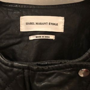 Isabel Marant Etoile black lambskin  jacket